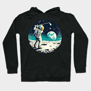 Golf Novelty Funny Astronaut Golfing Funny Golf Hoodie